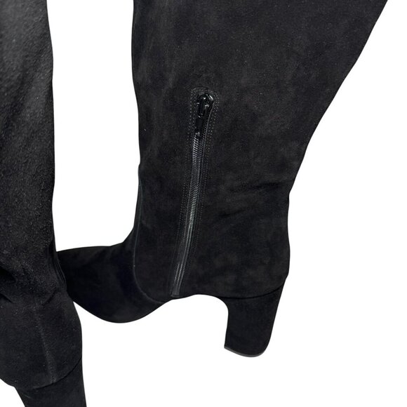 Steve Madden Evey Suede Knee High Pointed Toe Heeled Boot Womens 10 M Black NEW - Picture 6 of 7